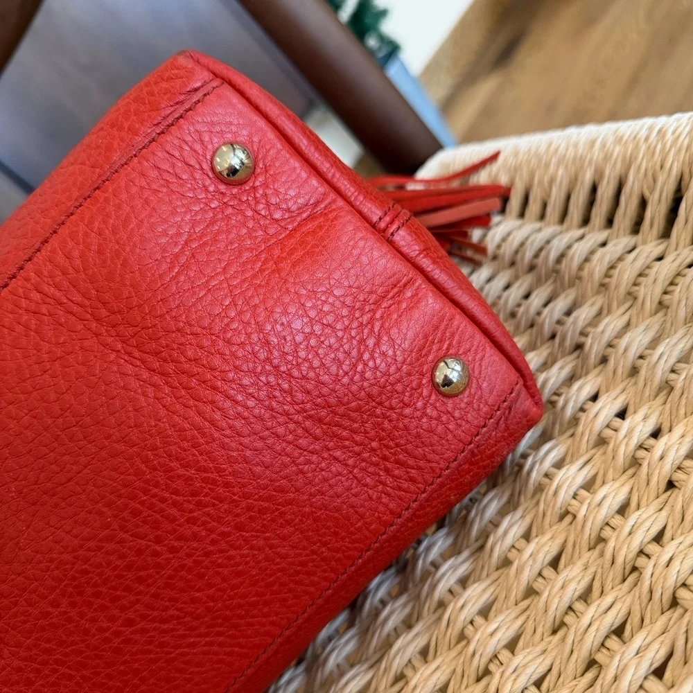 GUCCI Interlocking G Soho Pebbled Leather with strap ✨ Gorgeous burnt orange - Picture 9 of 15